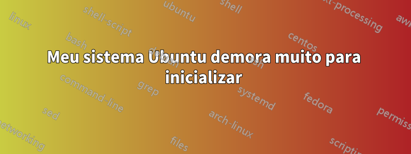 Meu sistema Ubuntu demora muito para inicializar