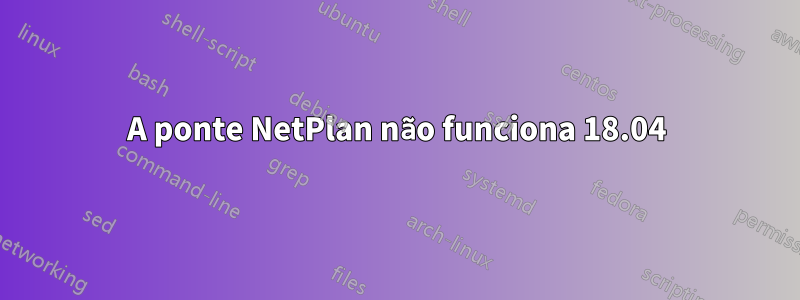 A ponte NetPlan não funciona 18.04