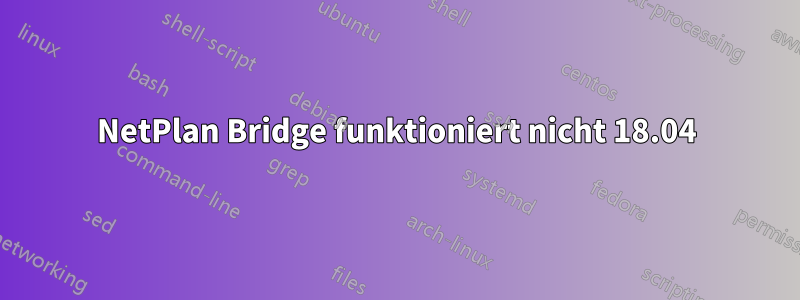 NetPlan Bridge funktioniert nicht 18.04