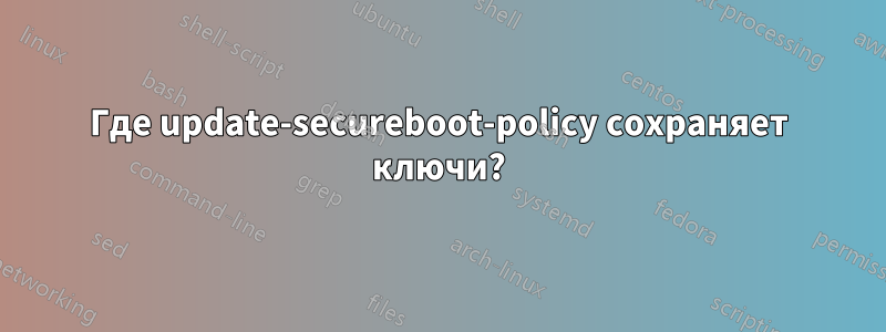 Где update-secureboot-policy сохраняет ключи?