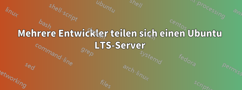 Mehrere Entwickler teilen sich einen Ubuntu LTS-Server