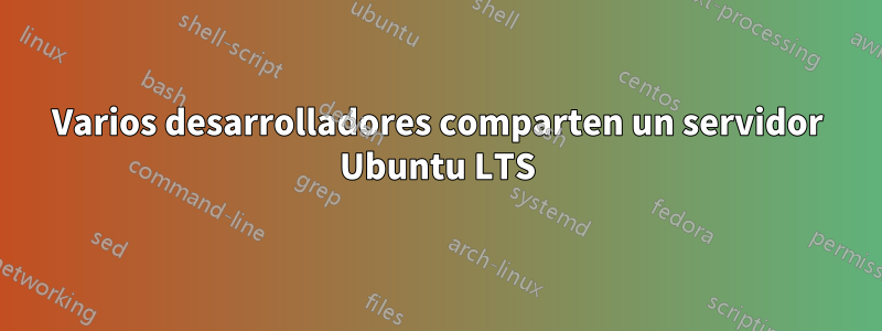 Varios desarrolladores comparten un servidor Ubuntu LTS