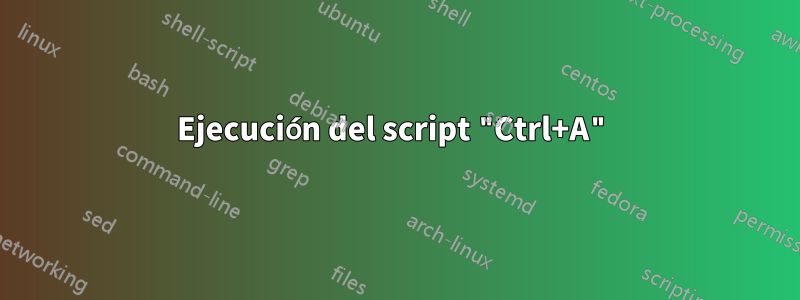 Ejecución del script "Ctrl+A"