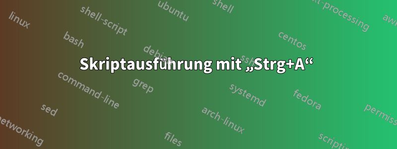 Skriptausführung mit „Strg+A“