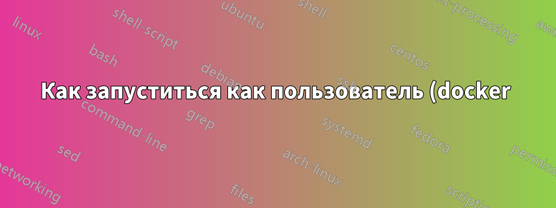 Как запуститься как пользователь (docker)?