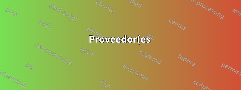 Proveedor(es) de máquinas compatibles con ppc64el