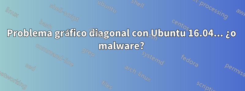 Problema gráfico diagonal con Ubuntu 16.04... ¿o malware?