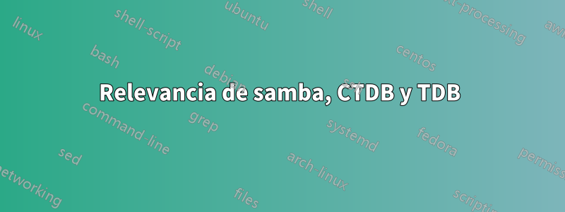 Relevancia de samba, CTDB y TDB