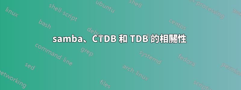 samba、CTDB 和 TDB 的相關性