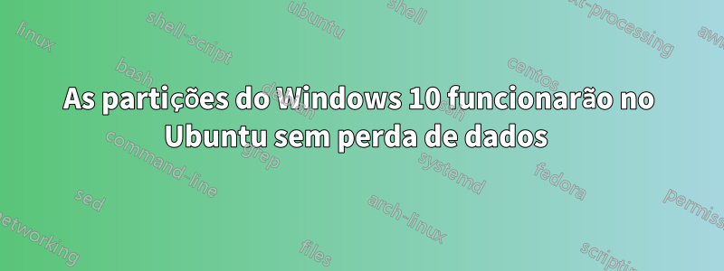 As partições do Windows 10 funcionarão no Ubuntu sem perda de dados 