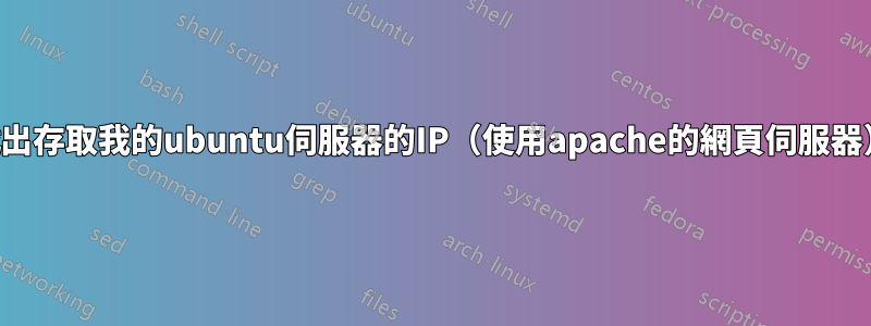 找出存取我的ubuntu伺服器的IP（使用apache的網頁伺服器）