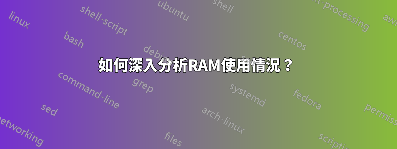 如何深入分析RAM使用情況？