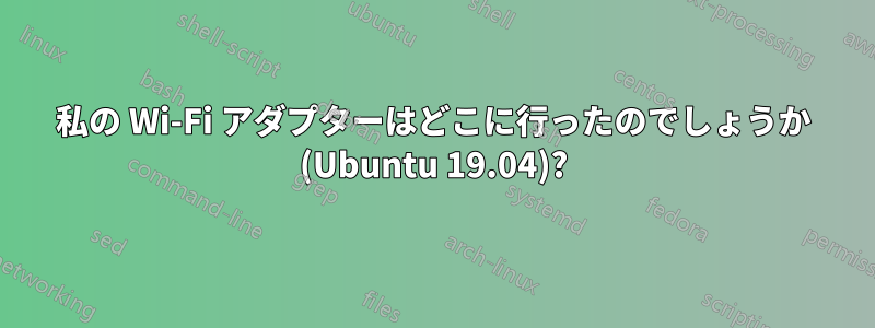 私の Wi-Fi アダプターはどこに行ったのでしょうか (Ubuntu 19.04)?