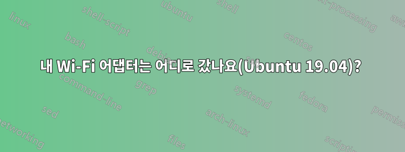 내 Wi-Fi 어댑터는 어디로 갔나요(Ubuntu 19.04)?