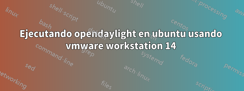 Ejecutando opendaylight en ubuntu usando vmware workstation 14