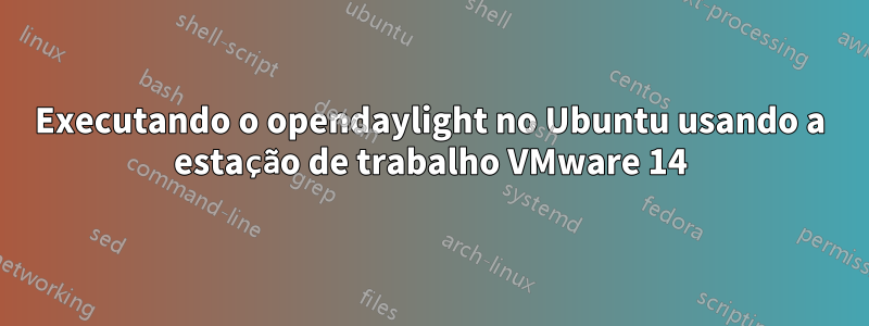 Executando o opendaylight no Ubuntu usando a estação de trabalho VMware 14