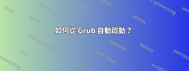 如何從 Grub 自動啟動？