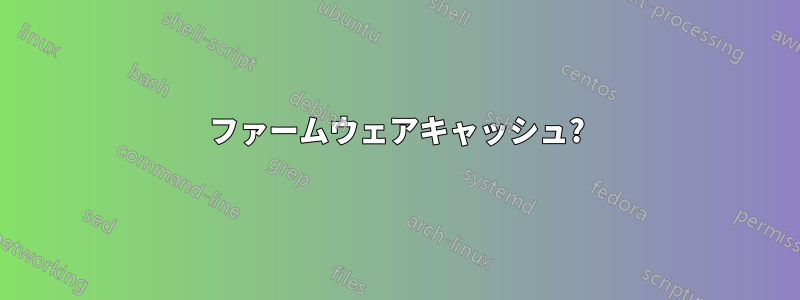 ファームウェアキャッシュ?