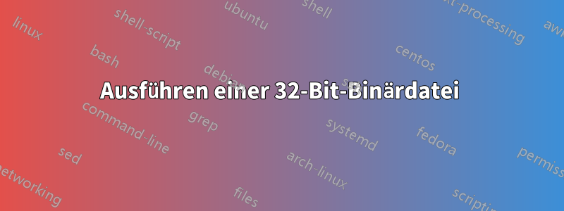 Ausführen einer 32-Bit-Binärdatei