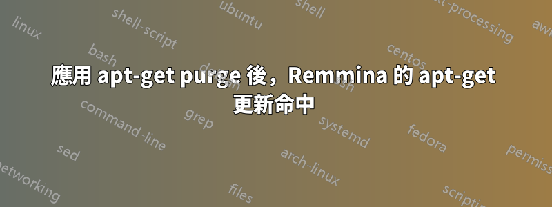 應用 apt-get purge 後，Remmina 的 apt-get 更新命中
