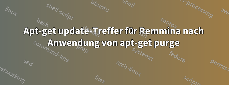 Apt-get update-Treffer für Remmina nach Anwendung von apt-get purge