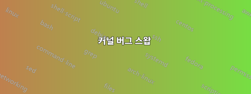 커널 버그 스왑