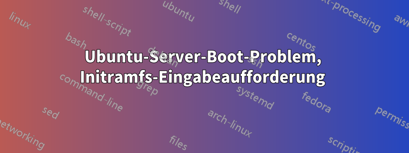 Ubuntu-Server-Boot-Problem, Initramfs-Eingabeaufforderung