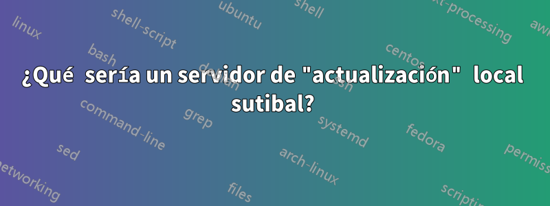 ¿Qué sería un servidor de "actualización" local sutibal?