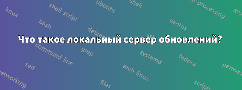 Что такое локальный сервер обновлений?