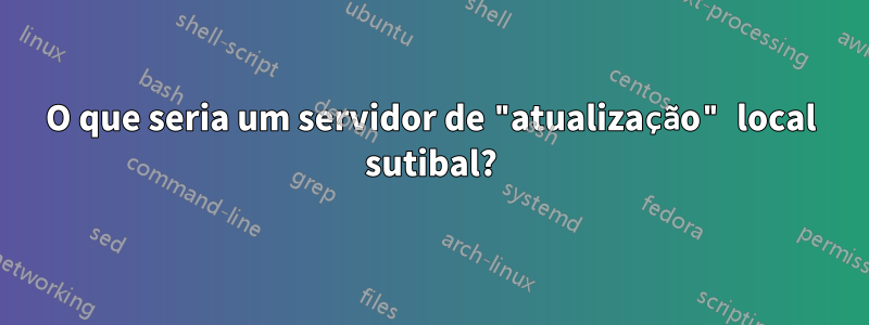 O que seria um servidor de "atualização" local sutibal?
