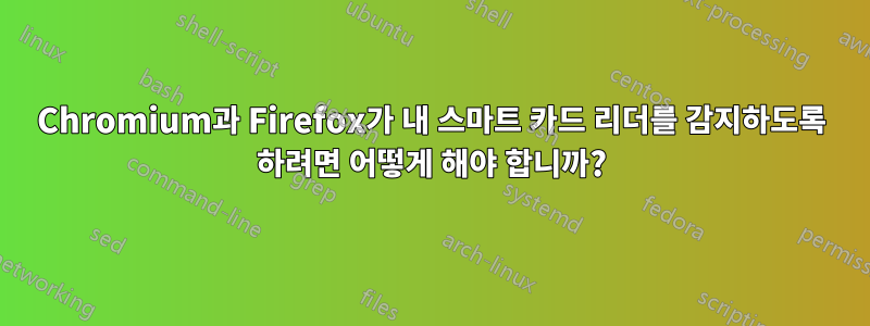 Chromium과 Firefox가 내 스마트 카드 리더를 감지하도록 하려면 어떻게 해야 합니까?
