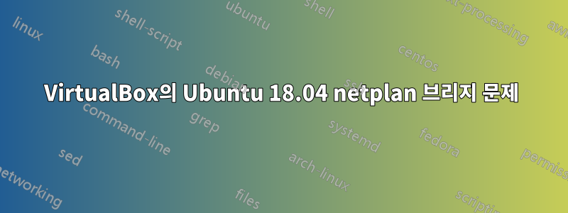 VirtualBox의 Ubuntu 18.04 netplan 브리지 문제