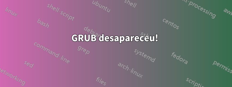 GRUB desapareceu!