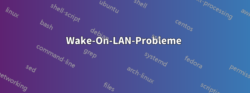 Wake-On-LAN-Probleme