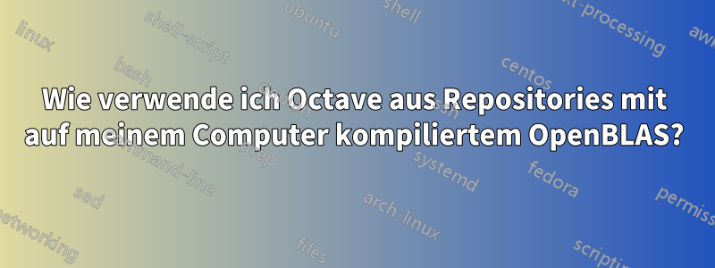 Wie verwende ich Octave aus Repositories mit auf meinem Computer kompiliertem OpenBLAS?