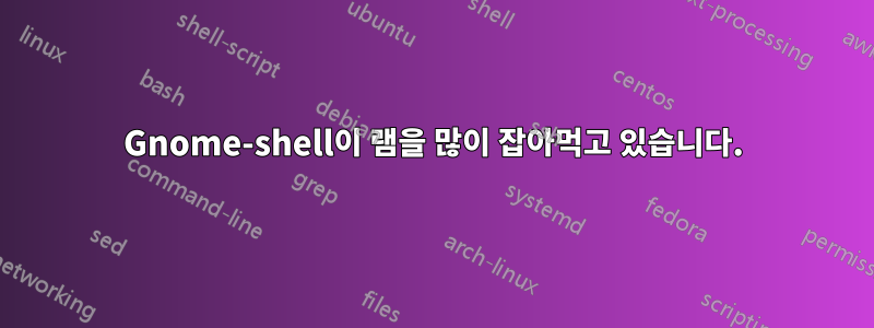 Gnome-shell이 ​​램을 많이 잡아먹고 있습니다.