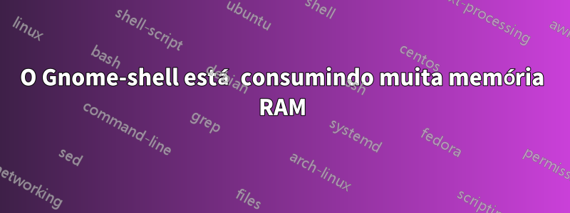 O Gnome-shell está consumindo muita memória RAM