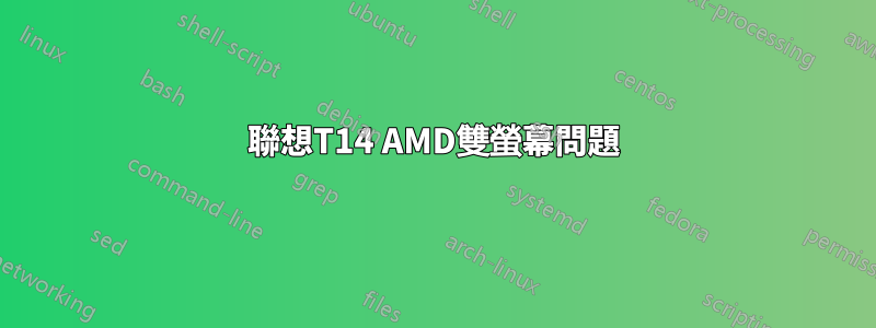 聯想T14 AMD雙螢幕問題