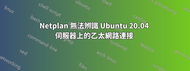 Netplan 無法辨識 Ubuntu 20.04 伺服器上的乙太網路連接