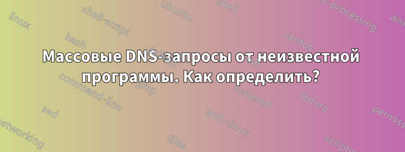 Массовые DNS-запросы от неизвестной программы. Как определить?