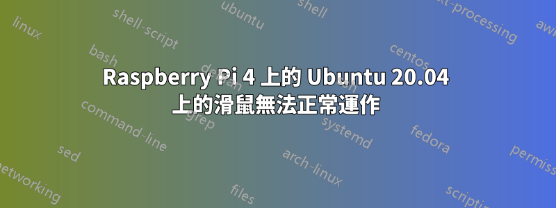 Raspberry Pi 4 上的 Ubuntu 20.04 上的滑鼠無法正常運作