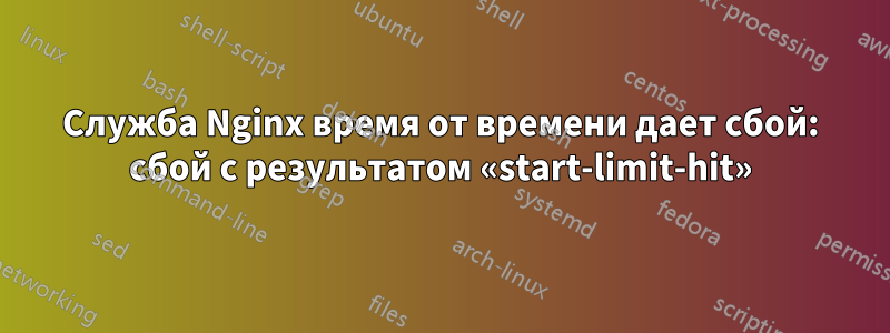 Служба Nginx время от времени дает сбой: сбой с результатом «start-limit-hit»