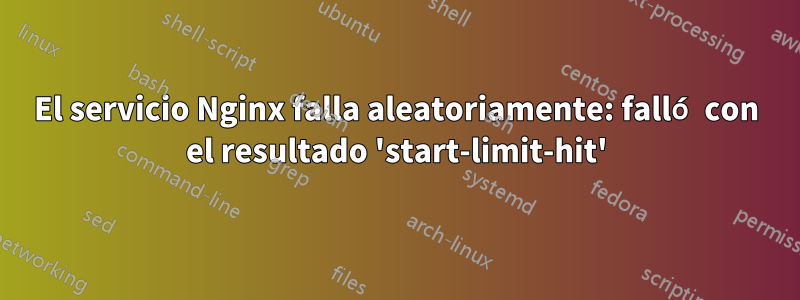 El servicio Nginx falla aleatoriamente: falló con el resultado 'start-limit-hit'