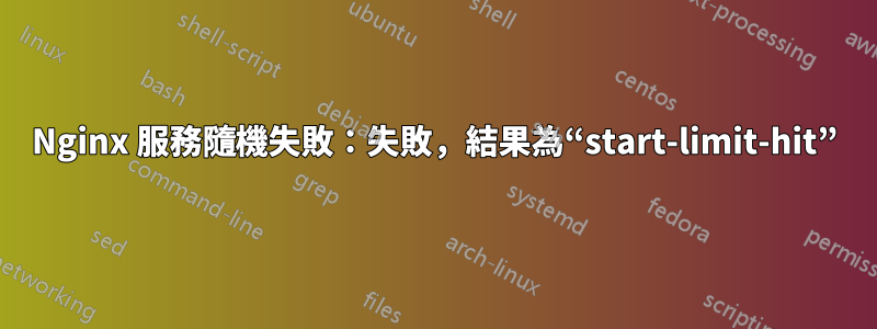 Nginx 服務隨機失敗：失敗，結果為“start-limit-hit”