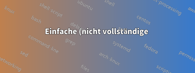 Einfache (nicht vollständige) Festplattenverschlüsselung