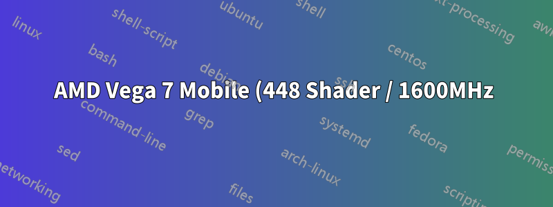 AMD Vega 7 Mobile (448 Shader / 1600MHz) ドライバーをインストールする