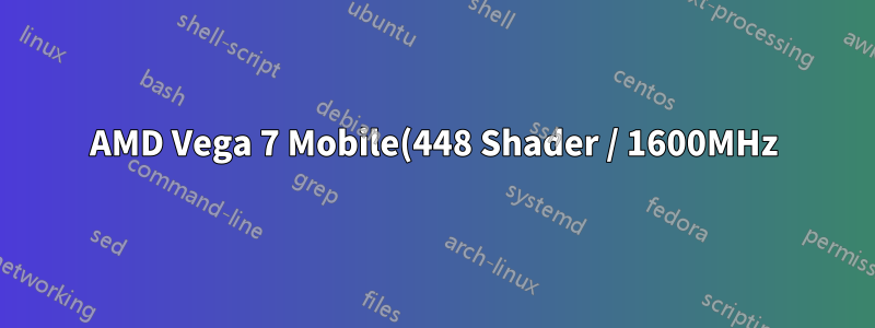 AMD Vega 7 Mobile(448 Shader / 1600MHz) 드라이버 설치