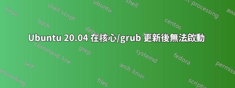 Ubuntu 20.04 在核心/grub 更新後無法啟動