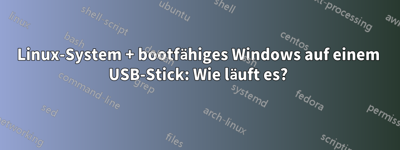 Linux-System + bootfähiges Windows auf einem USB-Stick: Wie läuft es?