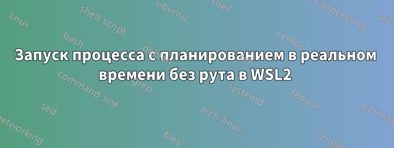 Запуск процесса с планированием в реальном времени без рута в WSL2